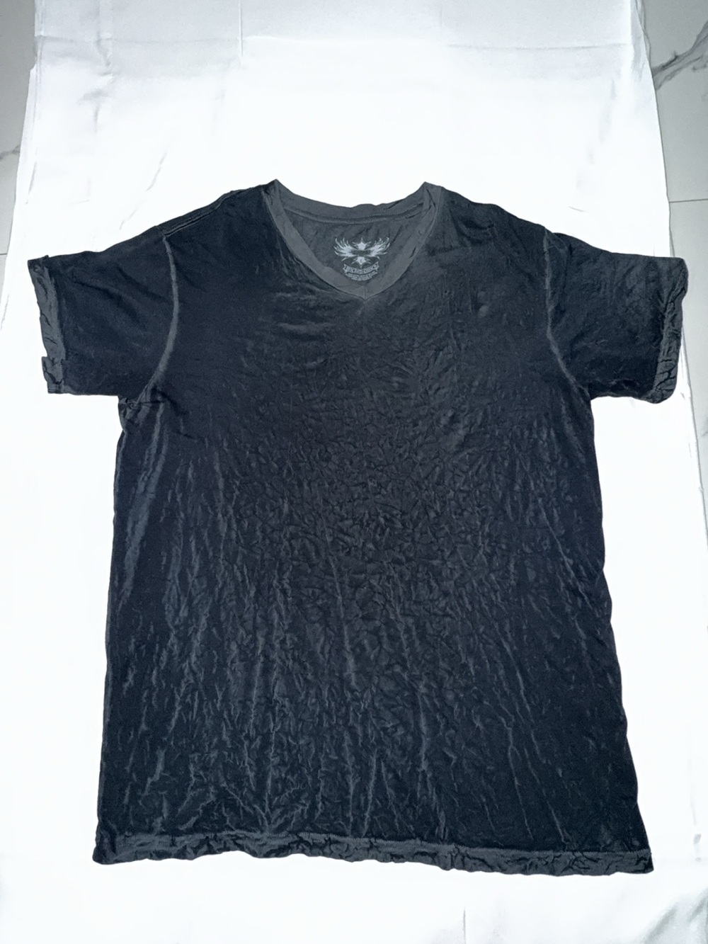 Rock Revival Men's Black V-Neck Short Sleeve Tee